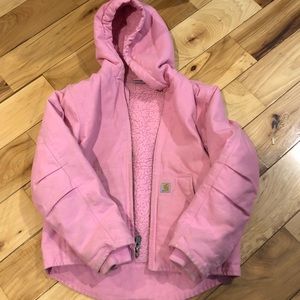 Carhartt girls xs 6 jacket coat pink